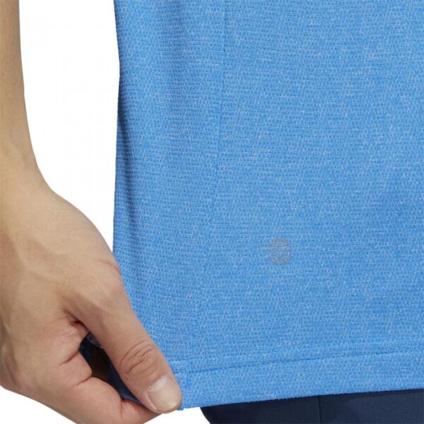 Moss Stitch Primegreen Polo, Blue Rush/White - Afbeelding 5