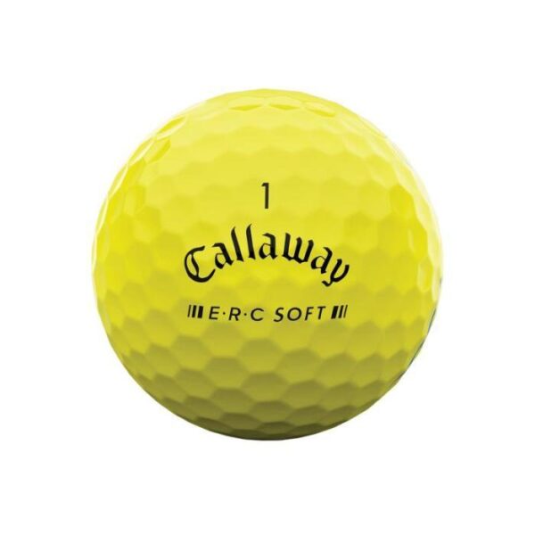ERC Soft Triple Track Geel Golfballen, Dozijn - Afbeelding 3