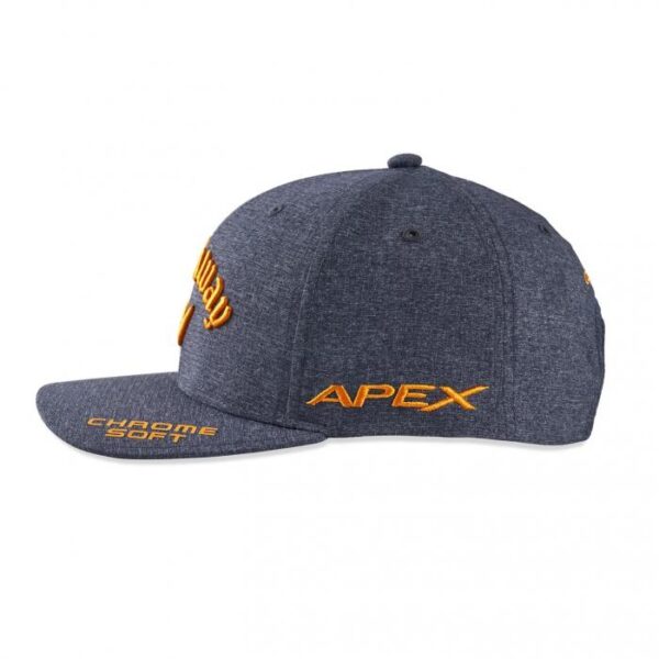 Tour Performance Pro Cap, Heather Grey/Orange - Afbeelding 4
