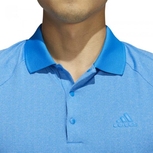 Moss Stitch Primegreen Polo, Blue Rush/White - Afbeelding 6