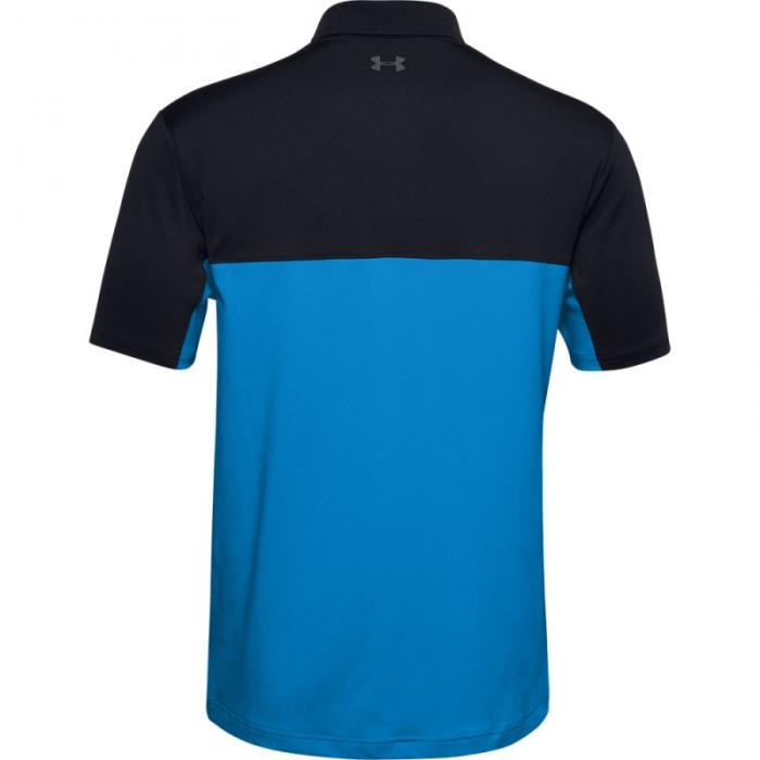 Performance 2.0 Colorblock Polo, Black/Electric blue - Afbeelding 2