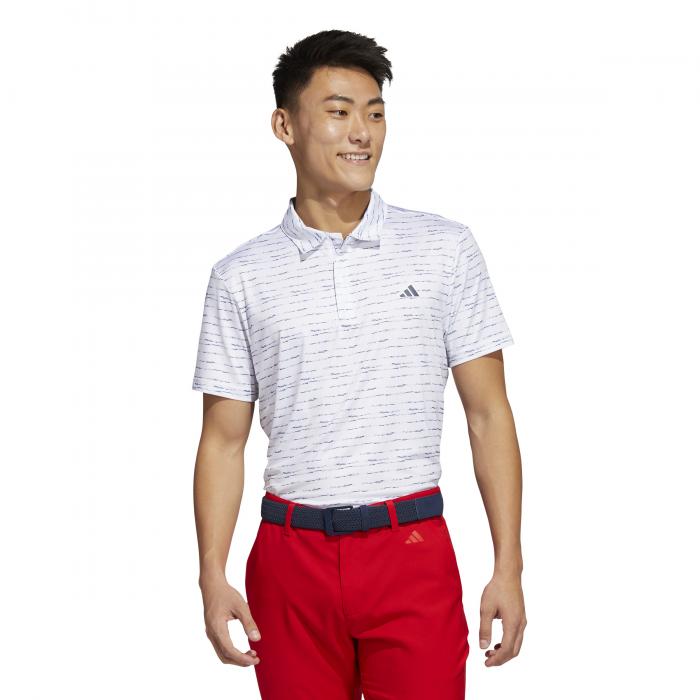 Stripe Zip Poloshirt, White/Collegiate Navy - Afbeelding 9