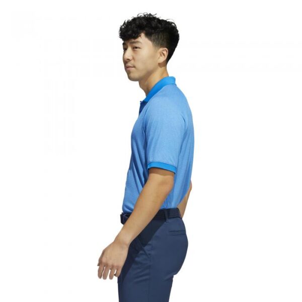 Moss Stitch Primegreen Polo, Blue Rush/White - Afbeelding 3