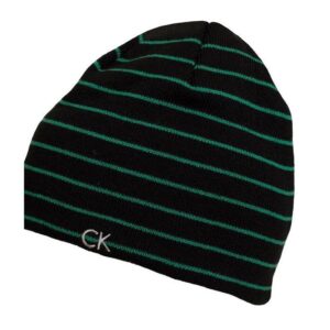 Reversable Stripe Beanie, Zwart/groen