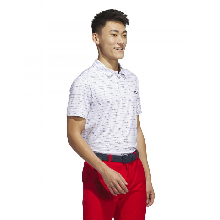 Stripe Zip Poloshirt, White/Collegiate Navy - Afbeelding 8