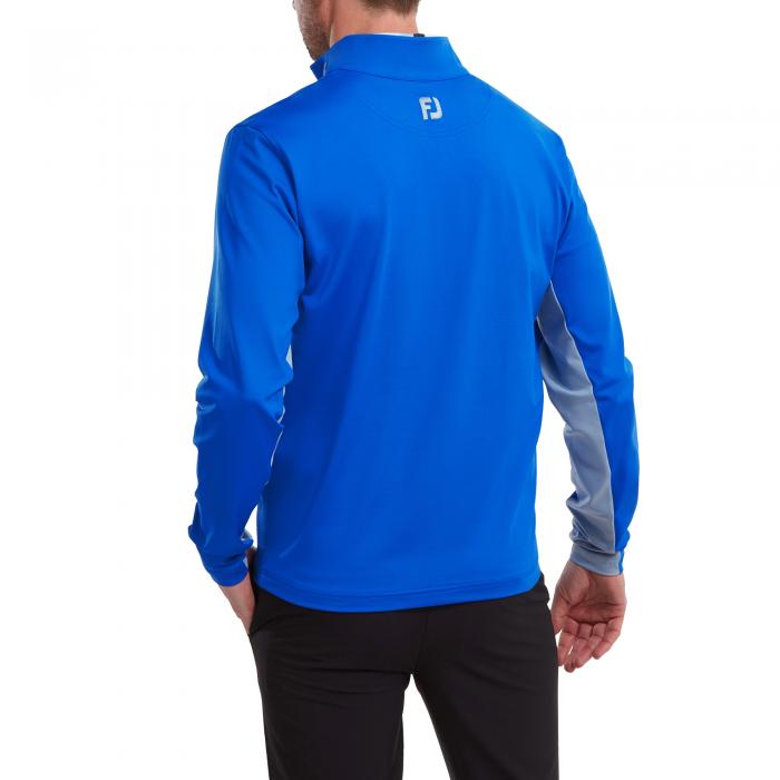 Engineered Chest Stripe Chill-Out Midlayer, Royal/Dove Grey - Afbeelding 4