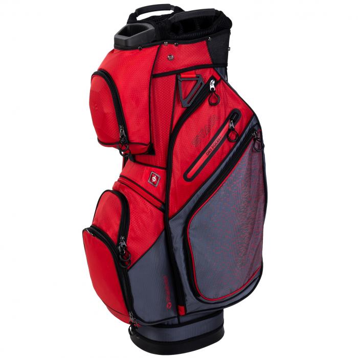 Star Cart Bag, Charcoal/Red 360golf