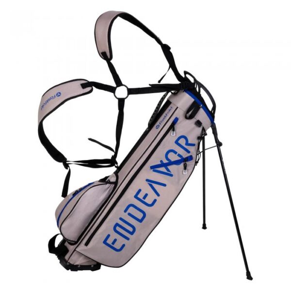 Endeavor Stand Bag, Silver/Blue