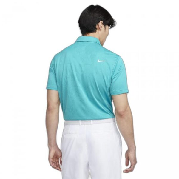 Dri-Fit Tour Jacquard Polo, Teal - Afbeelding 2