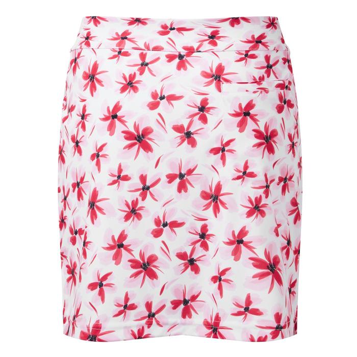 Floral Print Knit Skort, Pink/Red Floral - Afbeelding 3