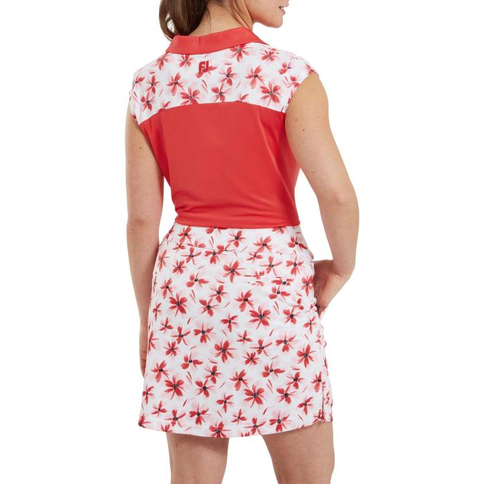 Floral Print Knit Skort, Pink/Red Floral - Afbeelding 4