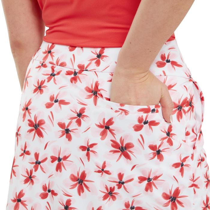 Floral Print Knit Skort, Pink/Red Floral - Afbeelding 5