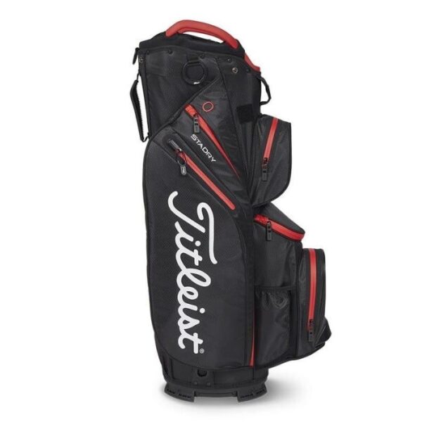 Stadry 14 Cart Bag, Zwart/Rood - Afbeelding 6