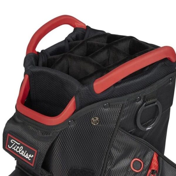 Stadry 14 Cart Bag, Zwart/Rood - Afbeelding 4