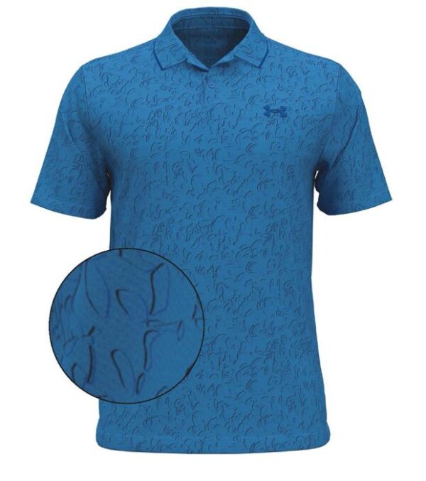 Iso-Chill Verge Polo, Floral Lines Viral Blue/Midnight Navy