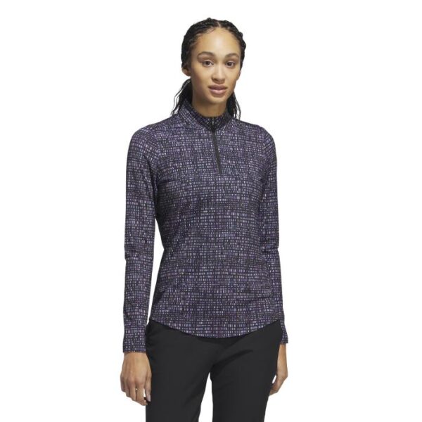 Ultimate365 Printed Shirt met Korte Rits, Preloved Purple/Black - Afbeelding 7