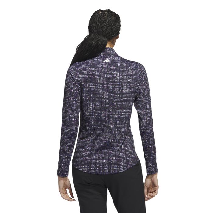 Ultimate365 Printed Shirt met Korte Rits, Preloved Purple/Black - Afbeelding 3