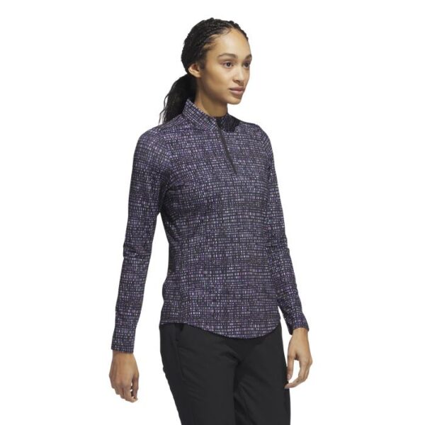 Ultimate365 Printed Shirt met Korte Rits, Preloved Purple/Black - Afbeelding 4