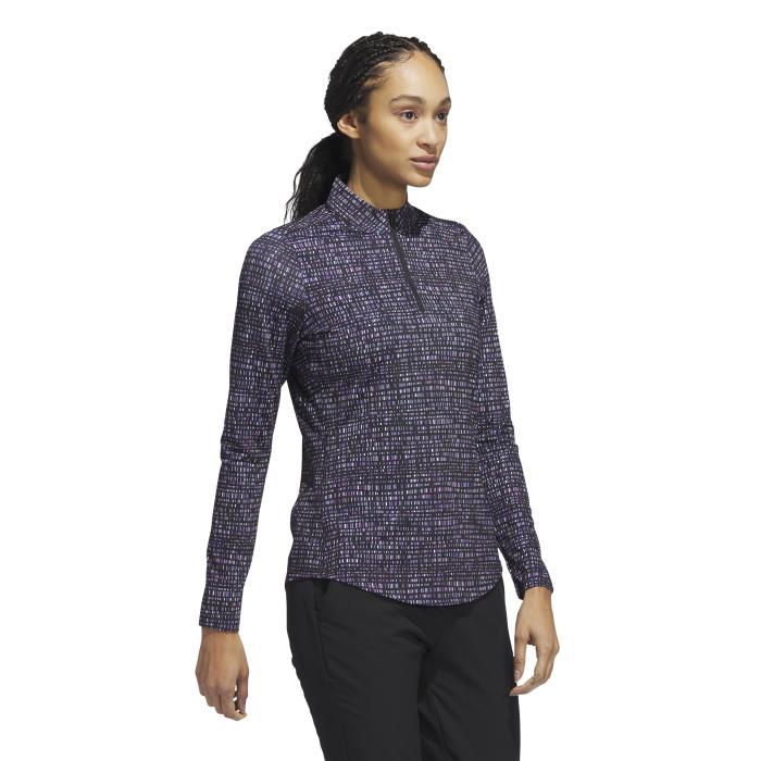 Ultimate365 Printed Shirt met Korte Rits, Preloved Purple/Black - Afbeelding 4