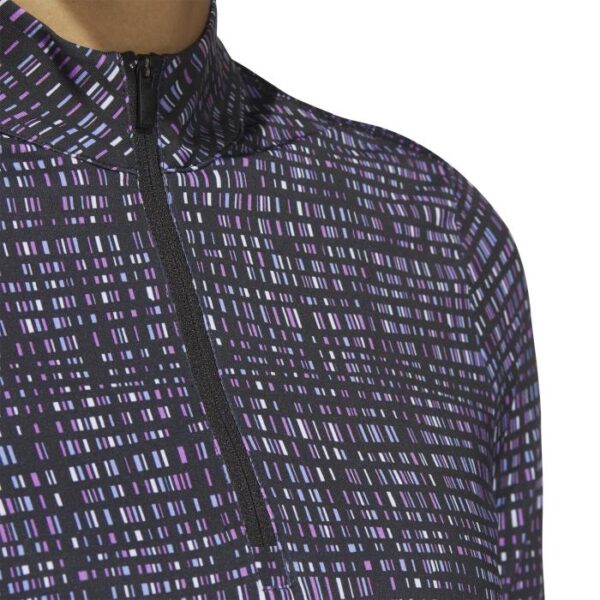 Ultimate365 Printed Shirt met Korte Rits, Preloved Purple/Black - Afbeelding 6