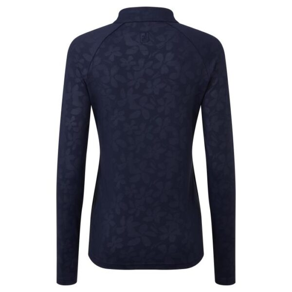 Floral Embossed Midlayer, Navy - Afbeelding 3