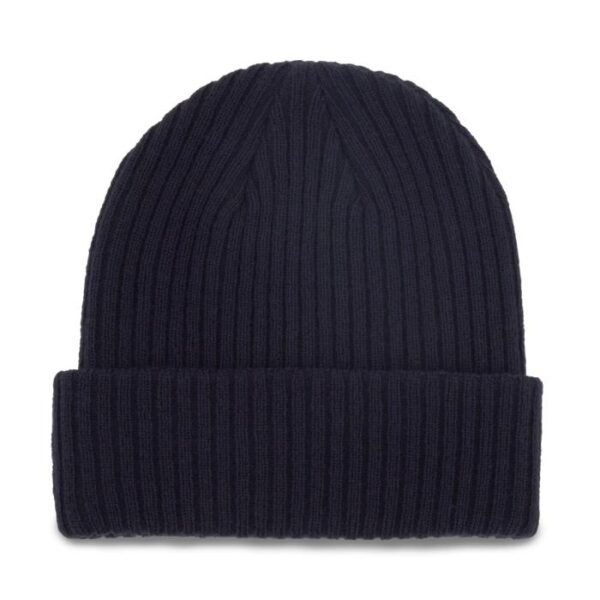 Charleston Cuff Knit Beanie, Navy/wit - Afbeelding 2