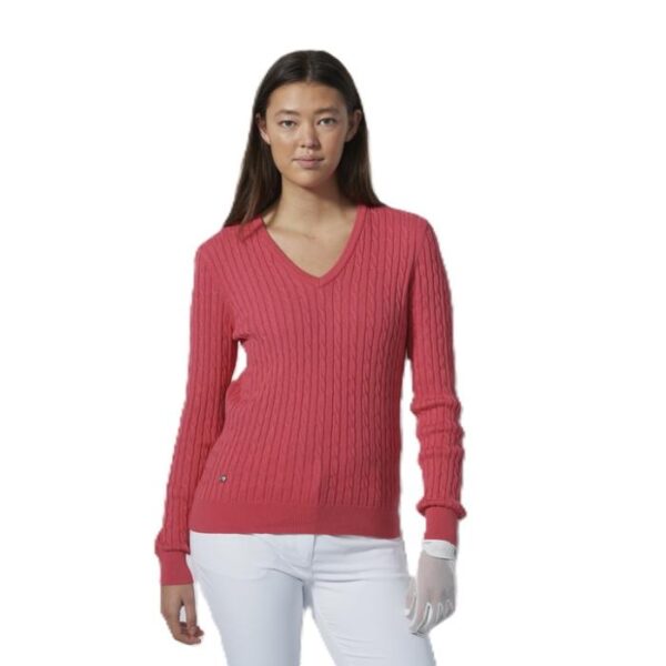 Madelene Pullover, Intense Coral