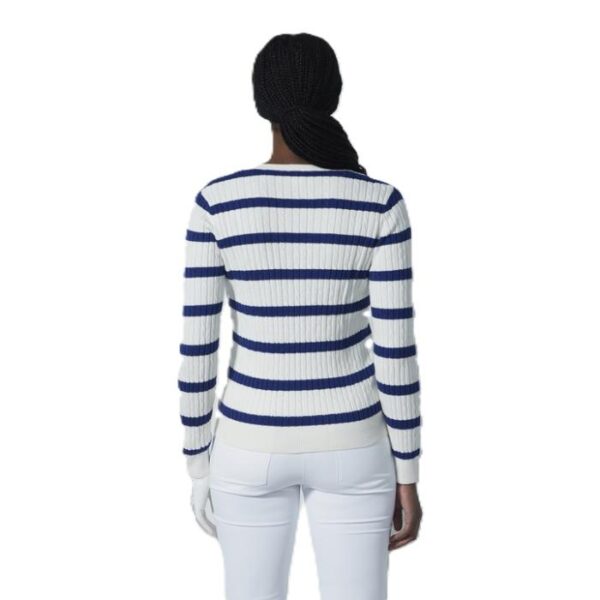 Stripe Madelene Pullover, Power Blue - Afbeelding 2