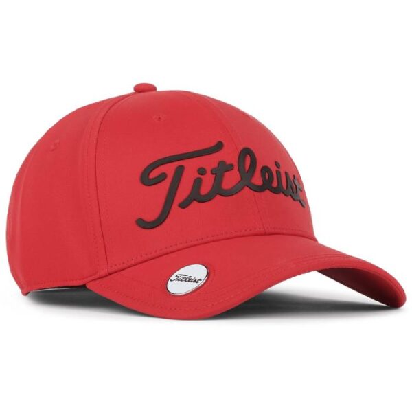 Performance Ball Marker Cap, Red/Black