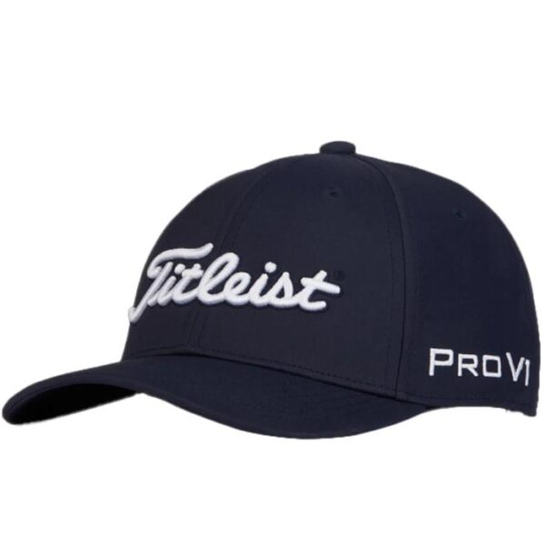 Junior Tour Performance Cap, Navy/Wit