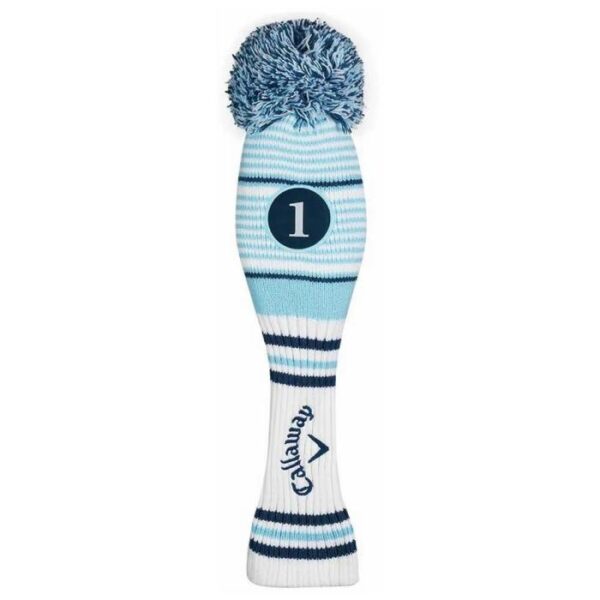Vintage Driver Headcover, Blue/White