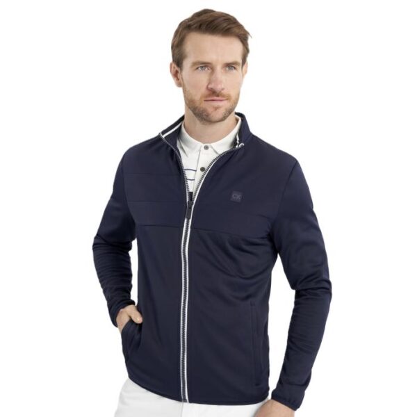 Atlantic Hybrid Full Zip, Navy - Afbeelding 7