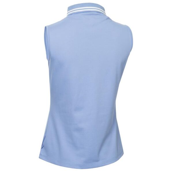 Brightmedow Mouwloze Polo, Cornflower Blue - Afbeelding 3