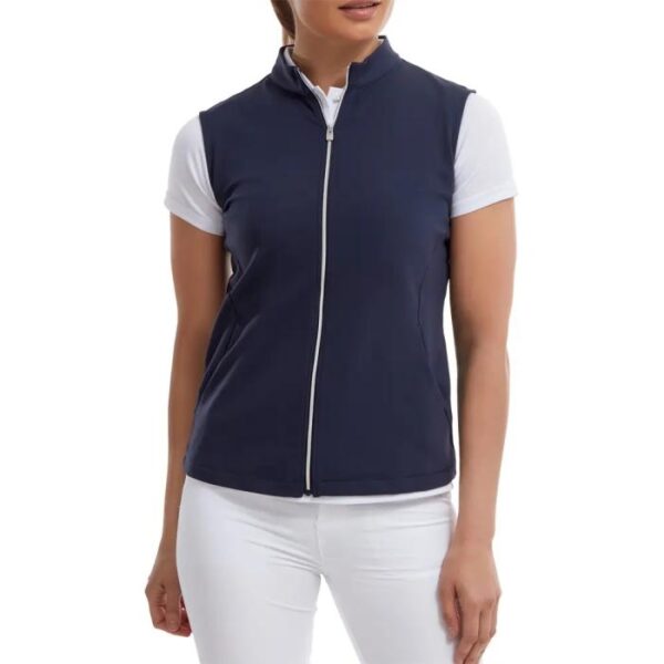 Full-Zip Vest, Navy - Afbeelding 2