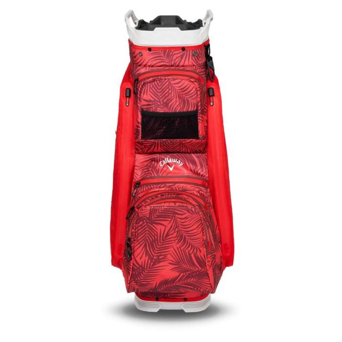 Org 14 Hyper Dry Cart Bag, Red Palms/Light Grey - Afbeelding 3
