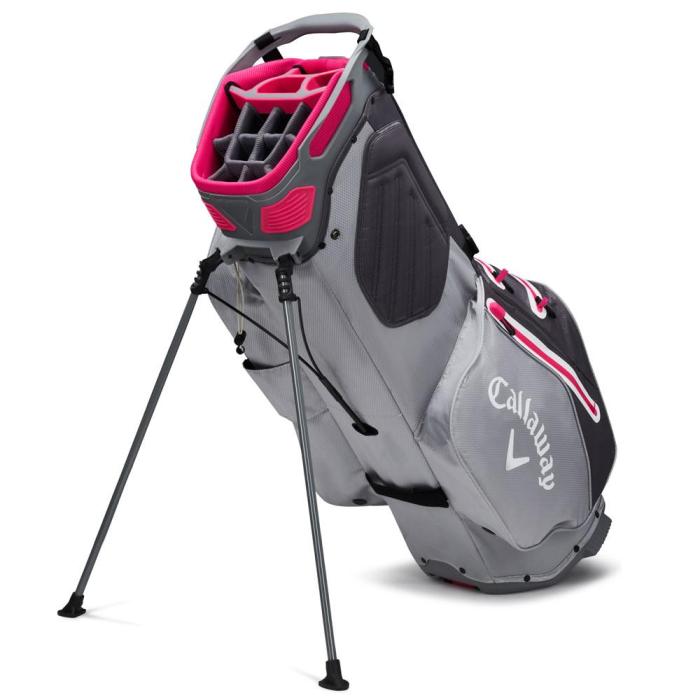 Fairway C Hyper Dry Stand Bag, Charcoal/Silver/Pink - Afbeelding 2