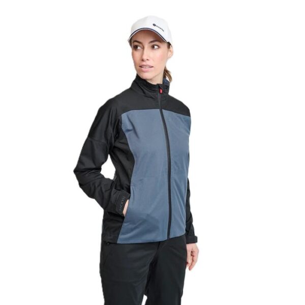 Ladies 4Way Stretch Pro Rain Jacket, Ombre Blue - Afbeelding 2