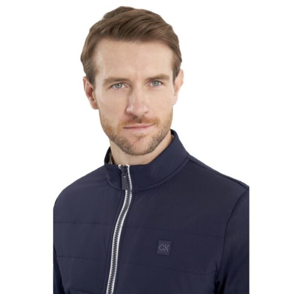 Atlantic Hybrid Full Zip, Navy - Afbeelding 4