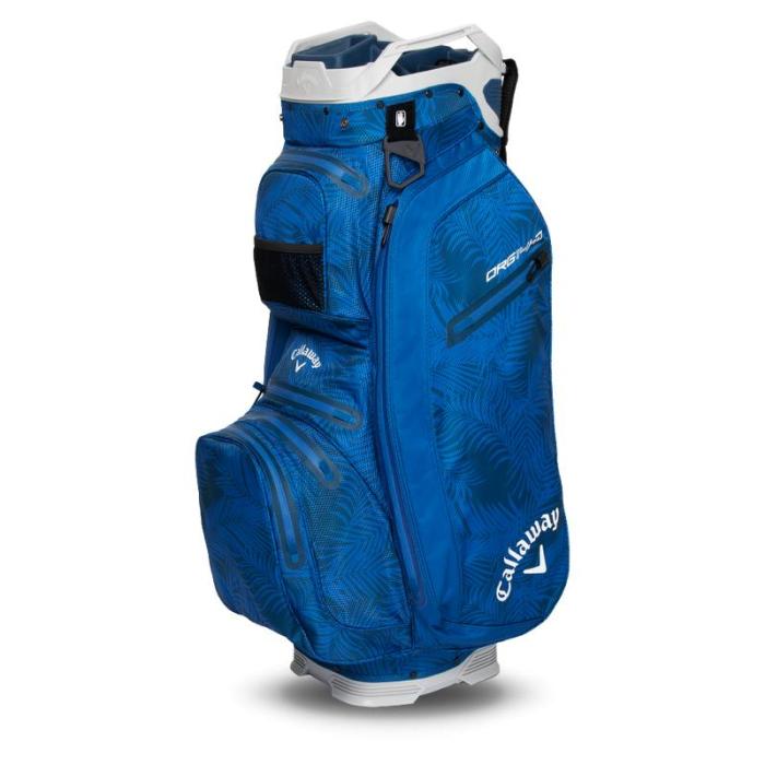 Org 14 Hyper Dry Cart Bag, Blue Palms/Light Grey