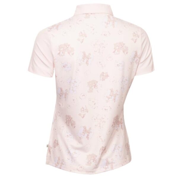 Harmony Printed Short Sleeve Polo, Shell Pink - Afbeelding 3