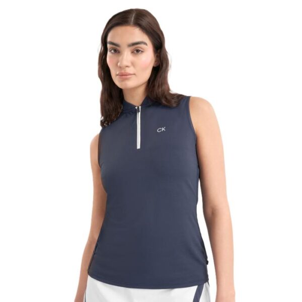 Tattler Mouwloze Polo, Navy - Afbeelding 7