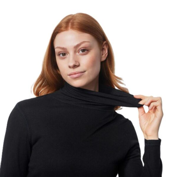 Ancona LS Rollneck, Black - Afbeelding 4