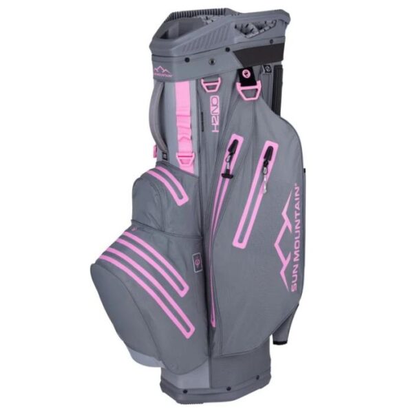 H2NO Lite Cart Bag, Nickel/Cadet/Pink