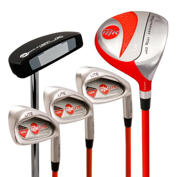 MK Lite Junior Golfset Rechtshandig 135 cm, Rood - Afbeelding 2