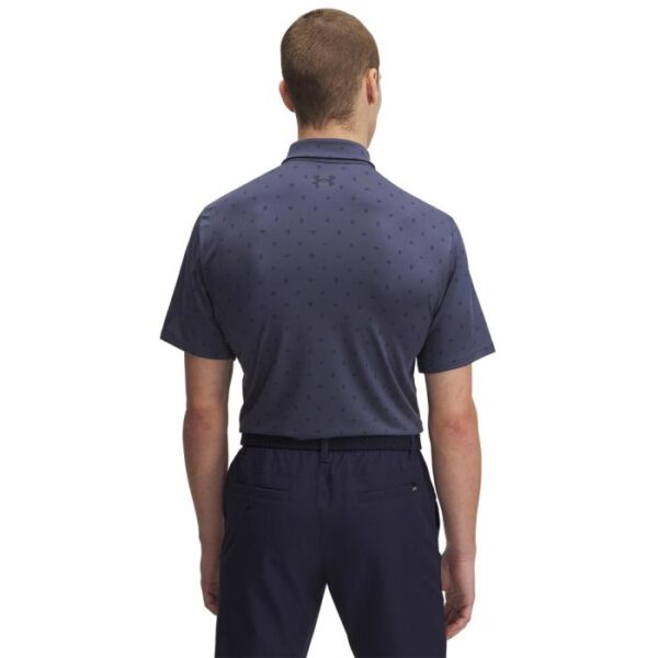 Playoff Printed Leaf Polo 3.0, Downpour Gray/Midnight Navy - Afbeelding 3