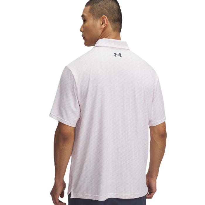 Playoff Printed Club Digi Polo 3.0, White/Prime Pink/Downpour Gray - Afbeelding 2