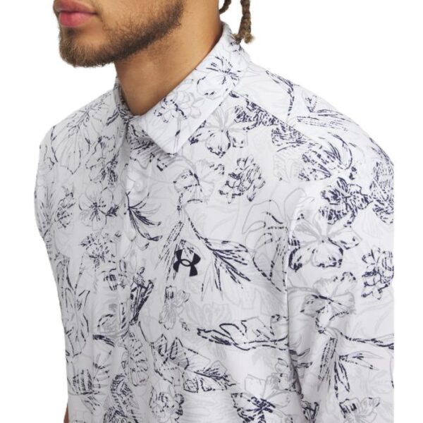 Playoff Printed Hawaii Polo 3.0, White/Midnight Navy - Afbeelding 3