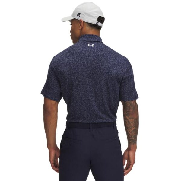 Playoff Printed Squirrel Polo 3.0, Midnight Navy/Downpour Gray/Halo Gray - Afbeelding 2