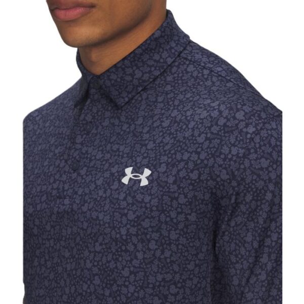 Playoff Printed Squirrel Polo 3.0, Midnight Navy/Downpour Gray/Halo Gray - Afbeelding 3