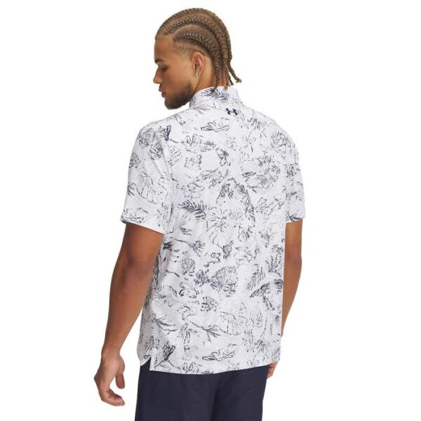 Playoff Printed Hawaii Polo 3.0, White/Midnight Navy - Afbeelding 2